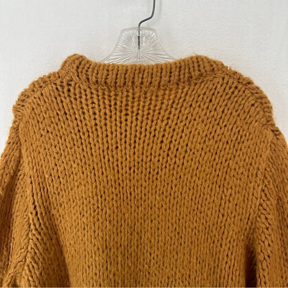Charlotte Russe Knit Pullover Crewneck Sweater Large Orange - Picture 8 of 9